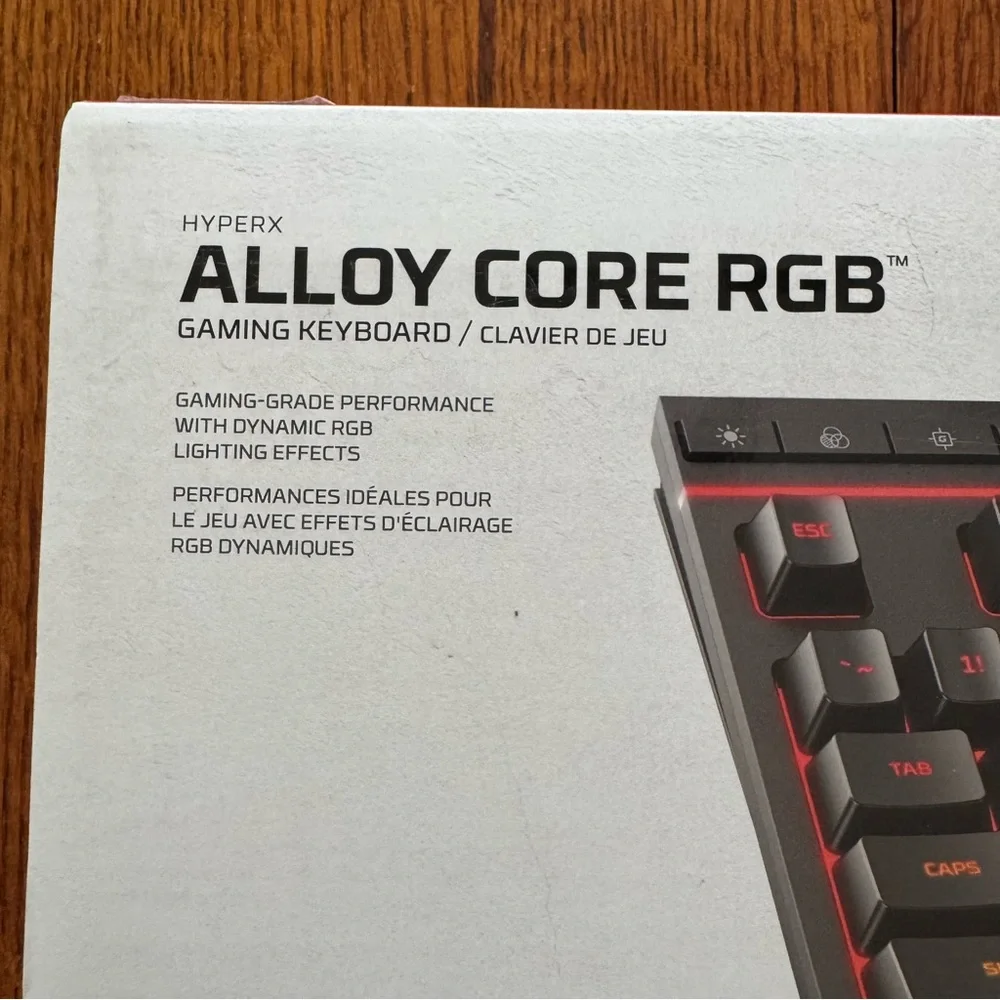 HyperX Alloy Core RGB Wired Gaming Keyboard HX-KB5ME2 tested working